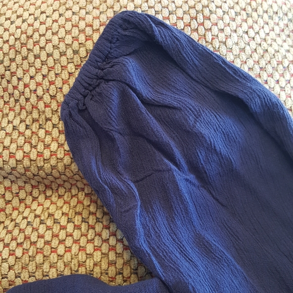 AERIE Navy Blue Blouse - Picture 4 of 8